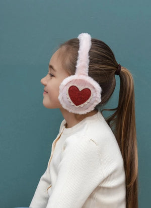 Mimi & Lula - Heart Earmuffs | Pink