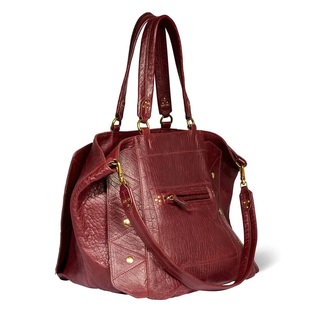 Jérôme Dreyfuss - Roger Lambskin Bag | Burgundy