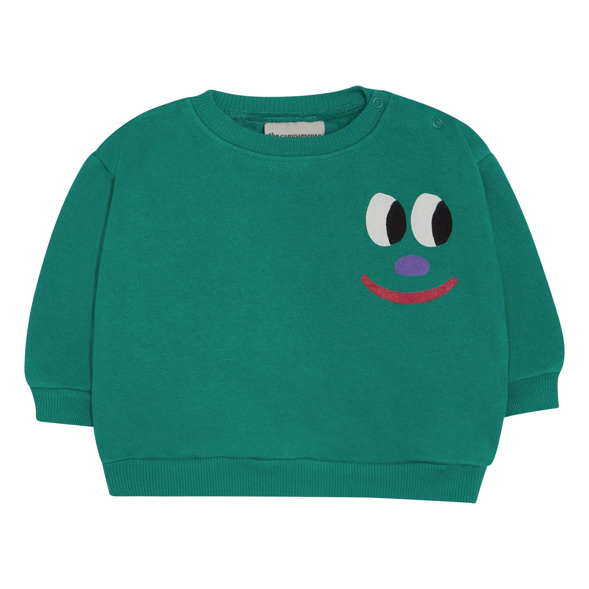The Campamento - Smiley Baby Sweatshirt | Green
