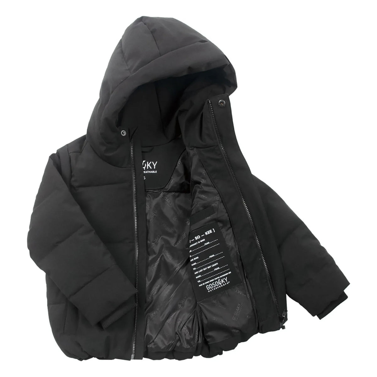 Gosoaky - Dragon Eye Waterproof Jacket | Black
