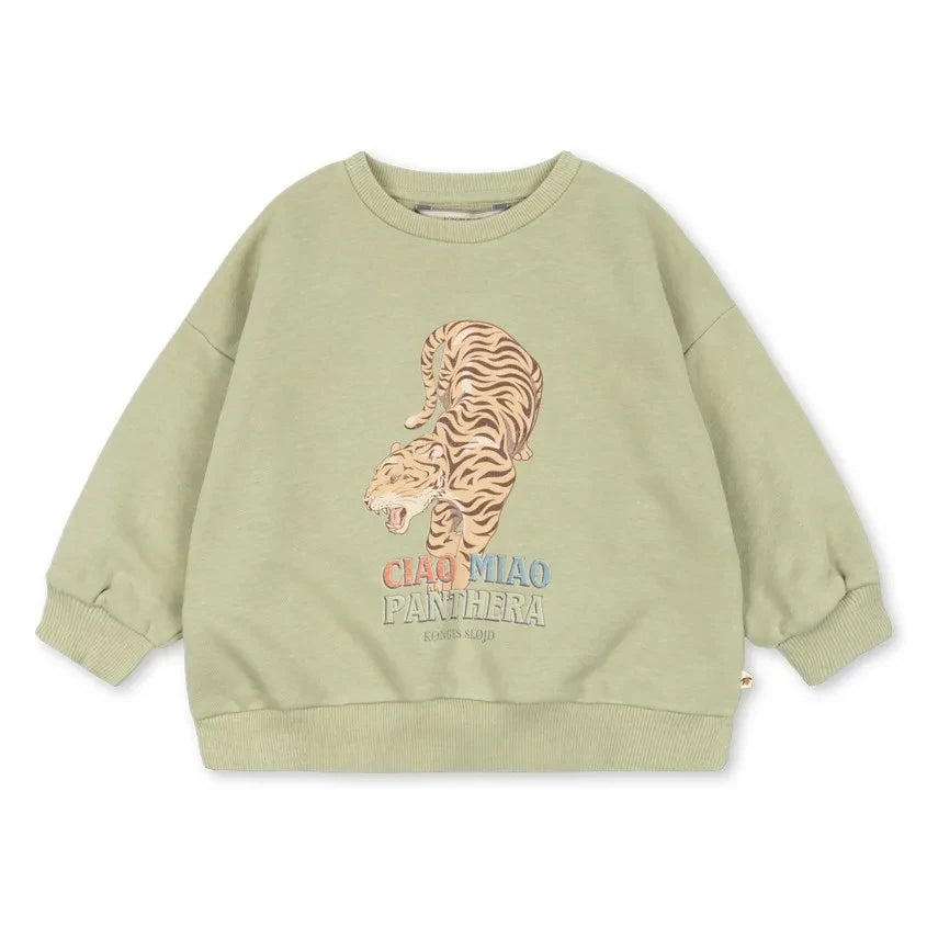 Konges Sløjd - Lou Tigres Organic Cotton Sweatshirt | Sage