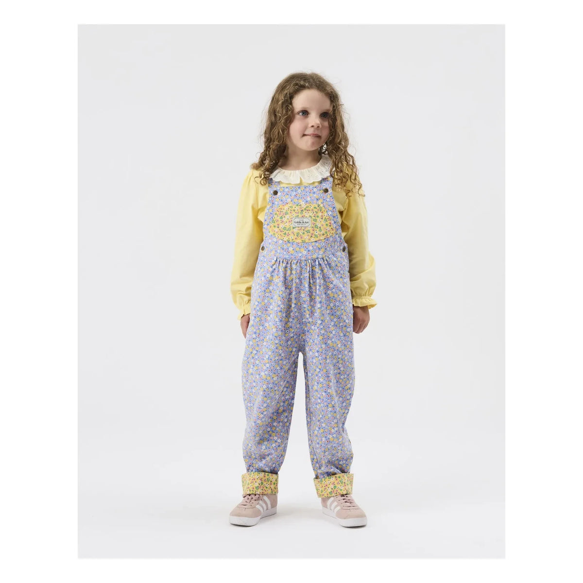 Goldie + Ace - Posy Floral Dungaree | Blue
