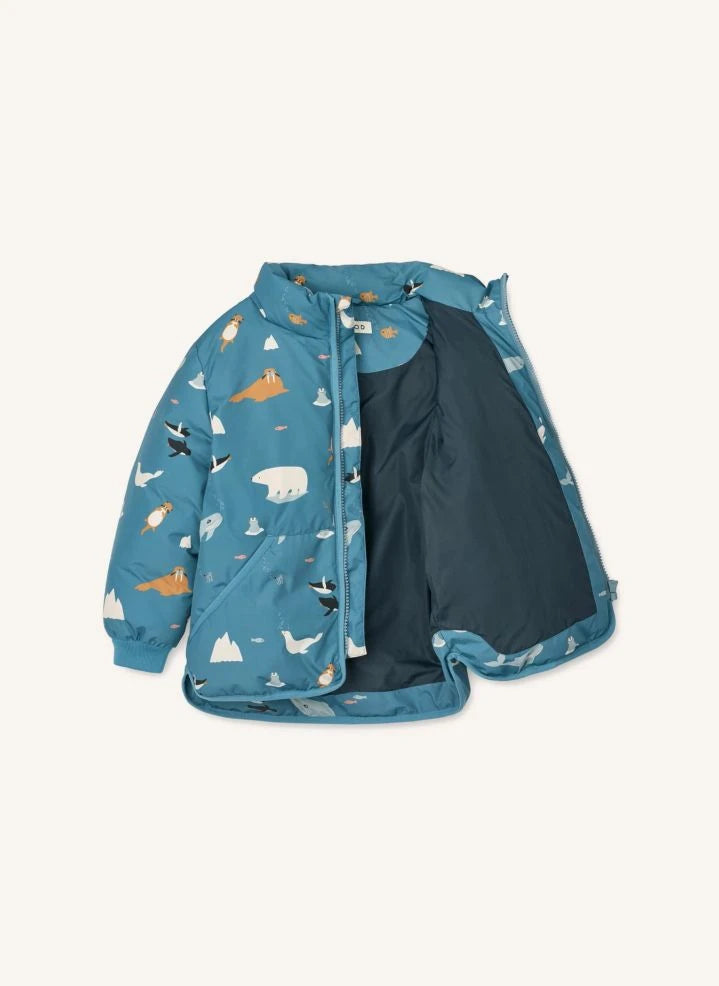 Liewood - Brantley Recycled Fiber Padded Jacket | Azure Blue