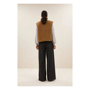 By Bar - Joelle Sleeveless Jacket | Camel