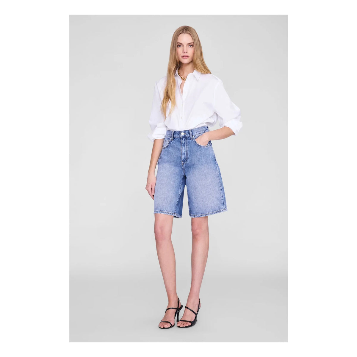 Anine Bing - Short Jasper | Washed Blue