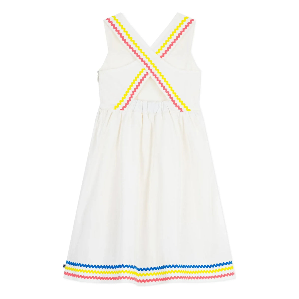 Petit Bateau - Organic Cotton Poplin Strapless Dress | White