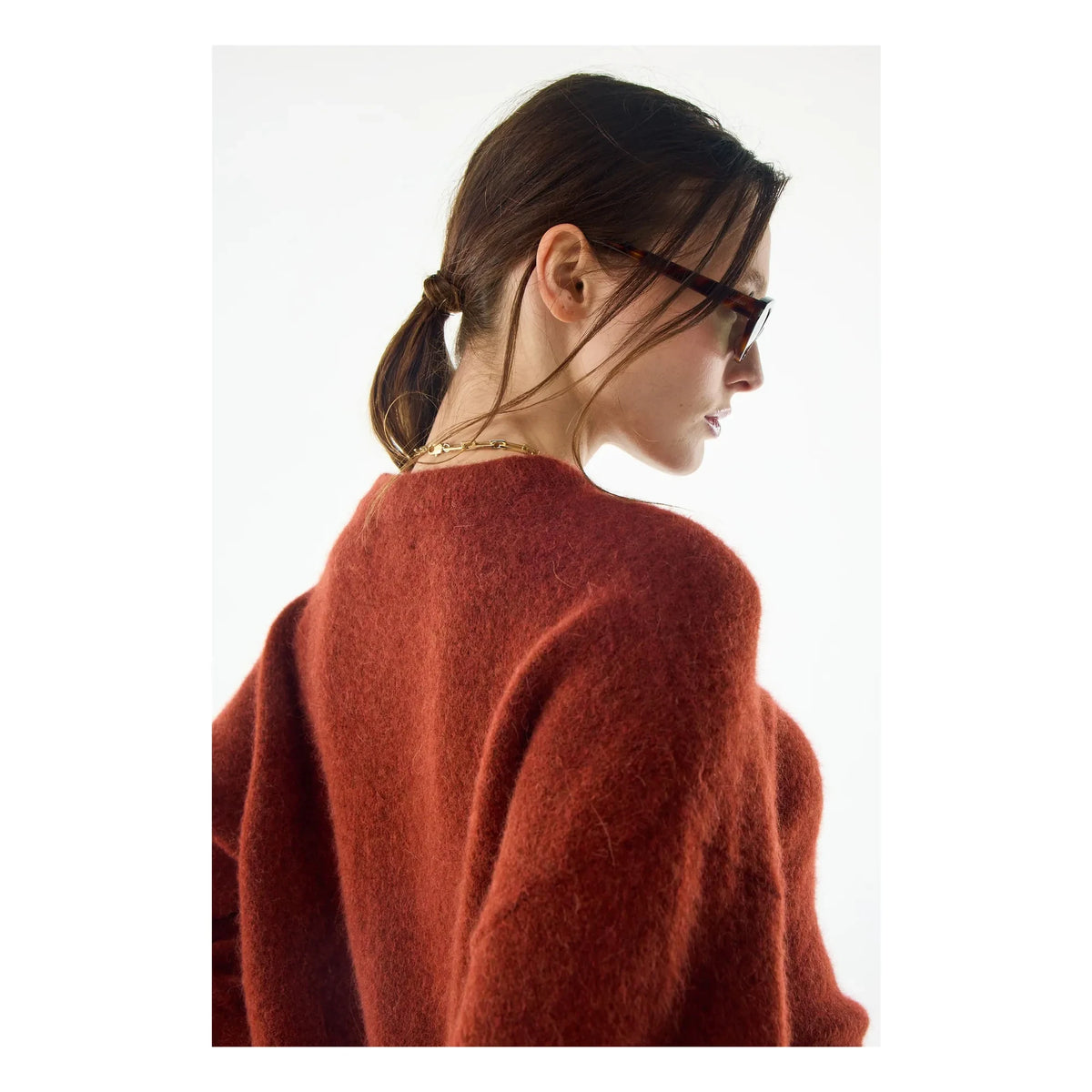 BELLEPIECE - Kipling Baby Alpaca Sweater | Rust Orange