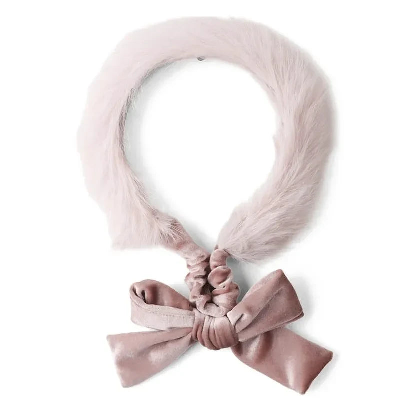 Gingersnaps - Dusty Pink Silvia Faux Fur Headband