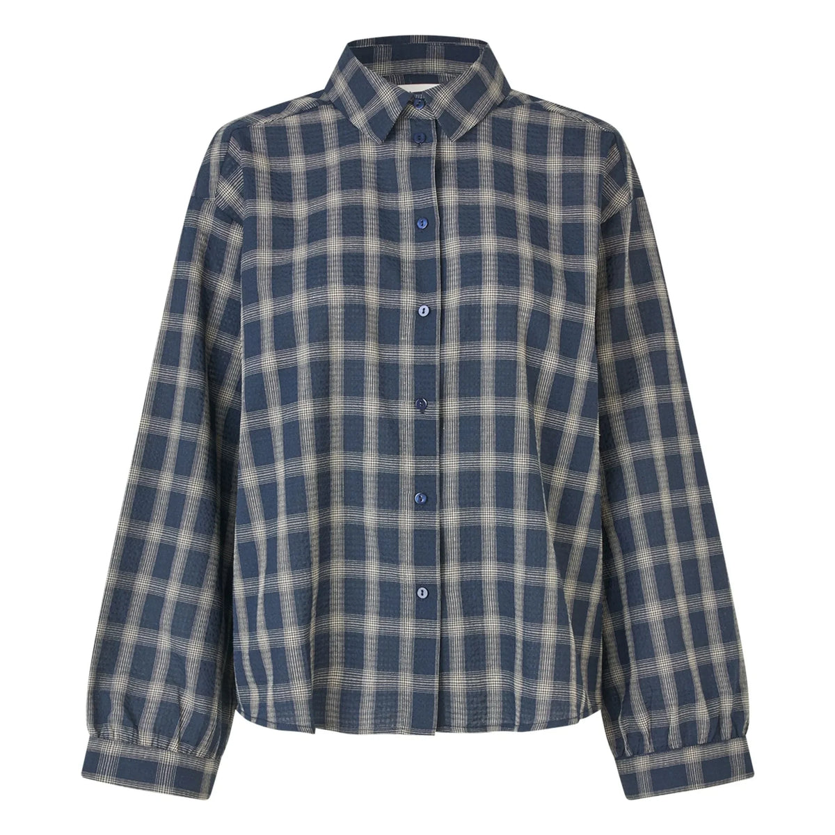 Lollys Laundry - Check Shirt | Dark Blue
