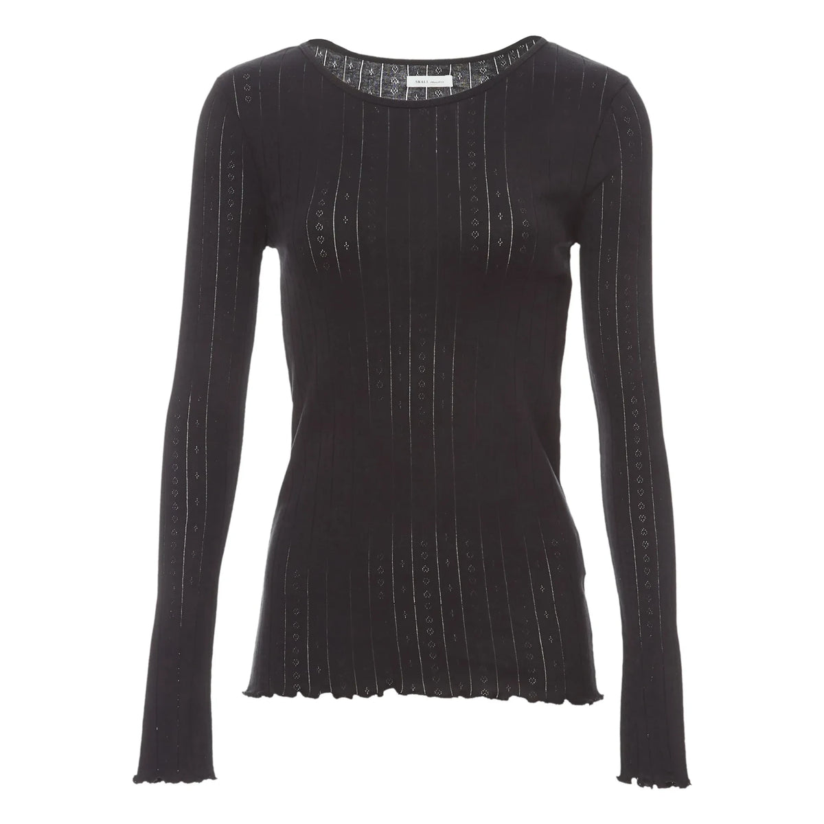 Skall Studio - Edie Organic Cotton Long Sleeve T-Shirt | Black