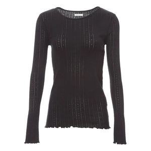 Skall Studio - Edie Organic Cotton Long Sleeve T-Shirt | Black