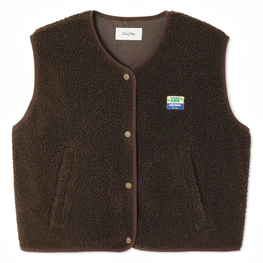 American Vintage - Hoktown Sleeveless Vest | Brown
