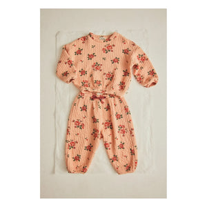 Cozmo - Beca Floral Trousers | Peach