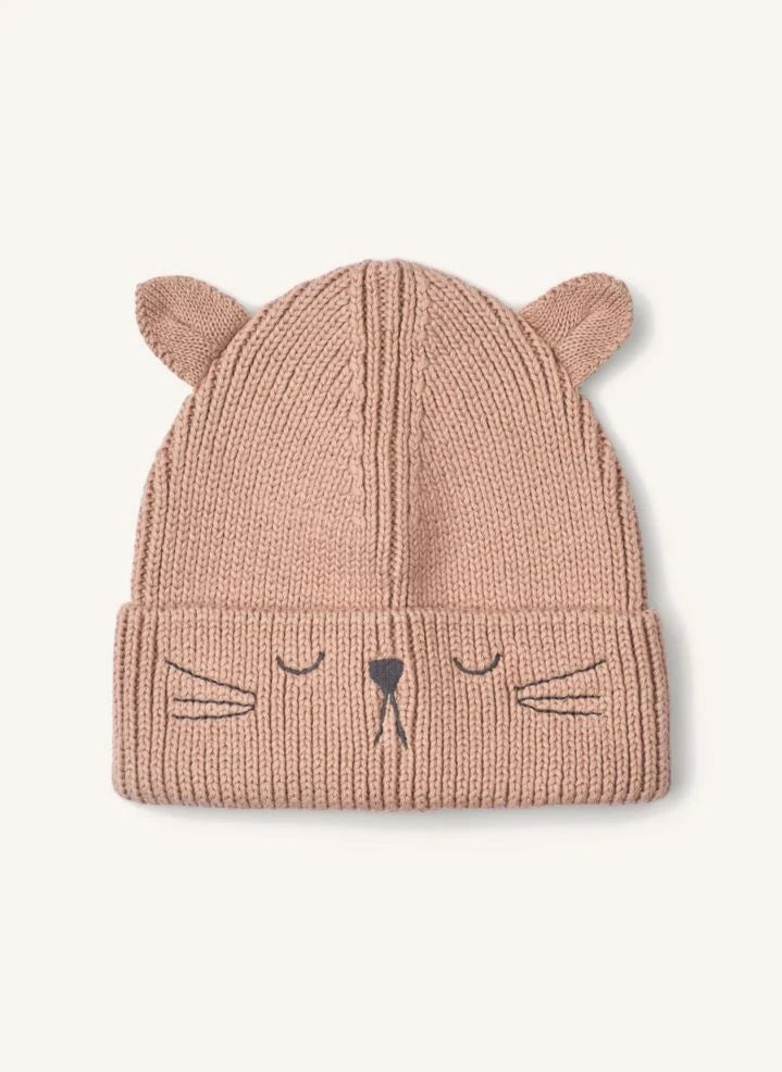 Liewood - Gina Cat Organic Cotton Hat | Light Pink