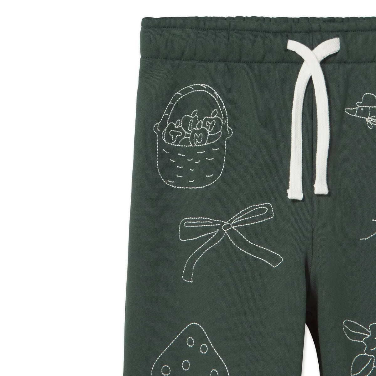 Tinycottons - Organic Cotton Mushroom Jogger Pants | Green