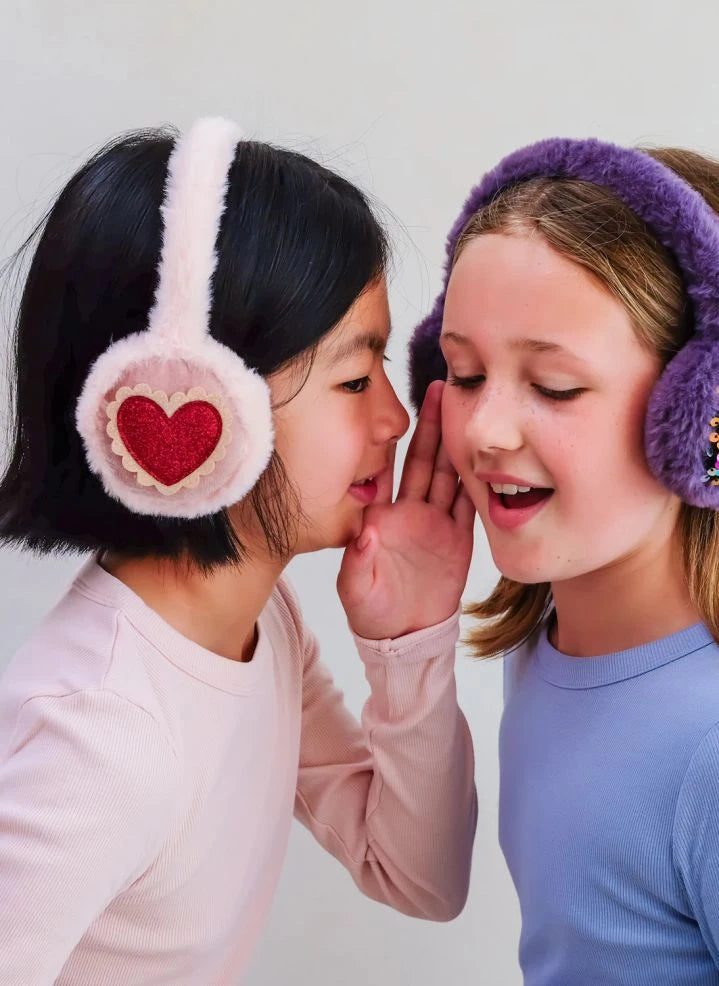 Mimi & Lula - Heart Earmuffs | Pink