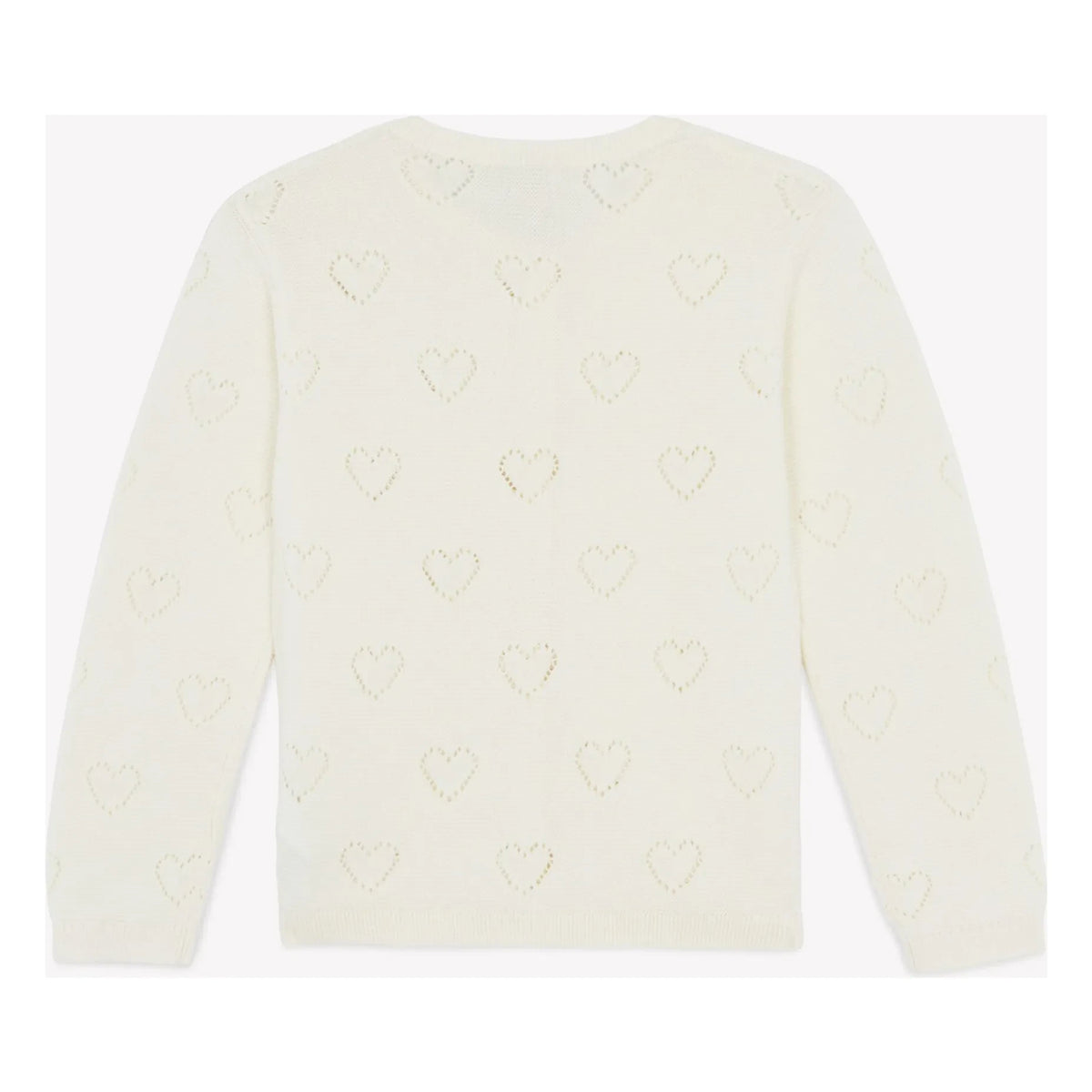 Bonton - Lilou Hearts hırka | Ekru