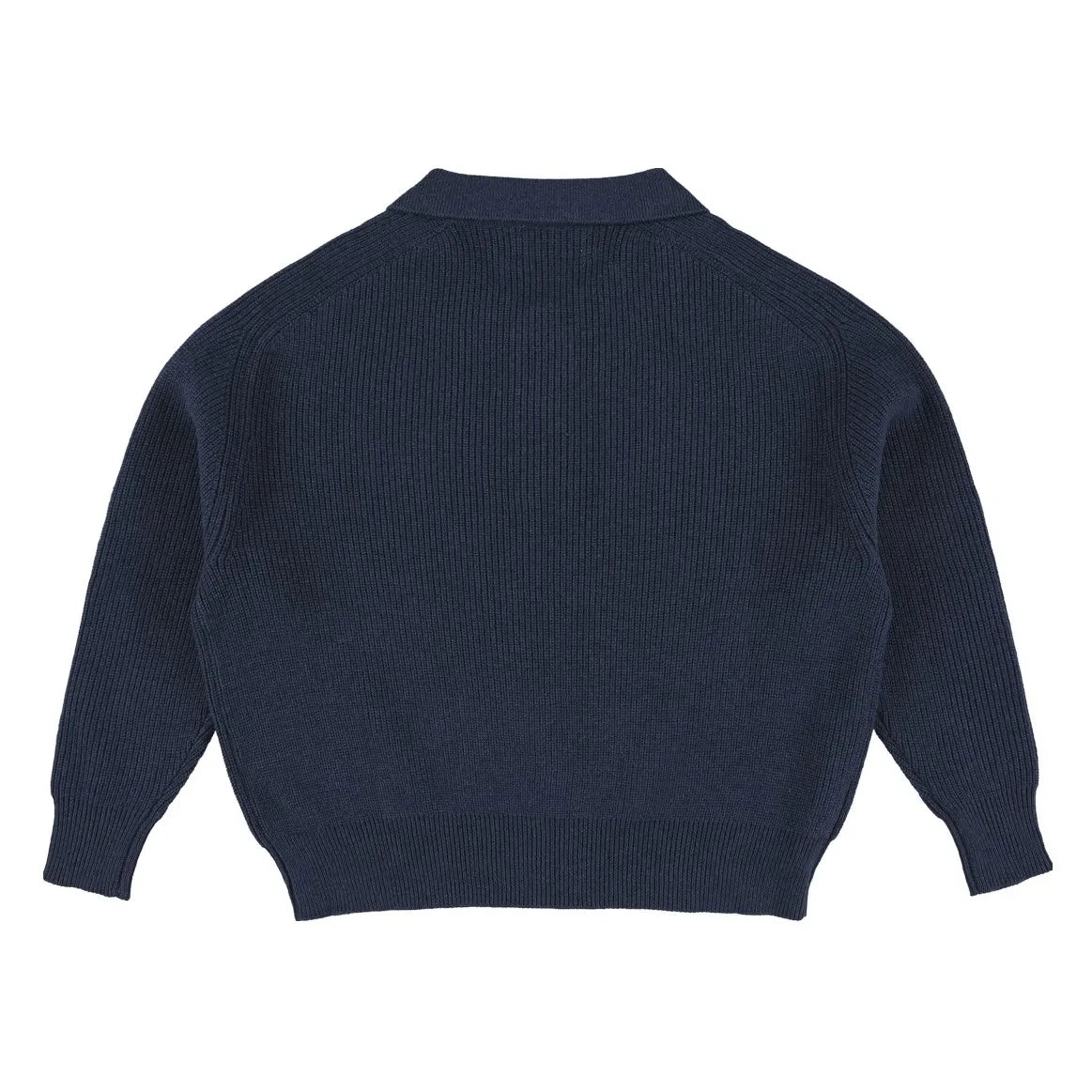 Morley - Zietse Knitted Polo Shirt | Denim Blue