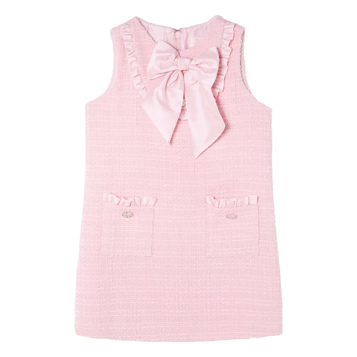 Tutu du Monde - Dust Pink Leaf Tweed Dress | Dust pink