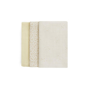 Avery Row Muslin Squares - 3 Pack - Wild Chamomile-Muslin Squares-Wild Chamomile- | Natural Baby Shower