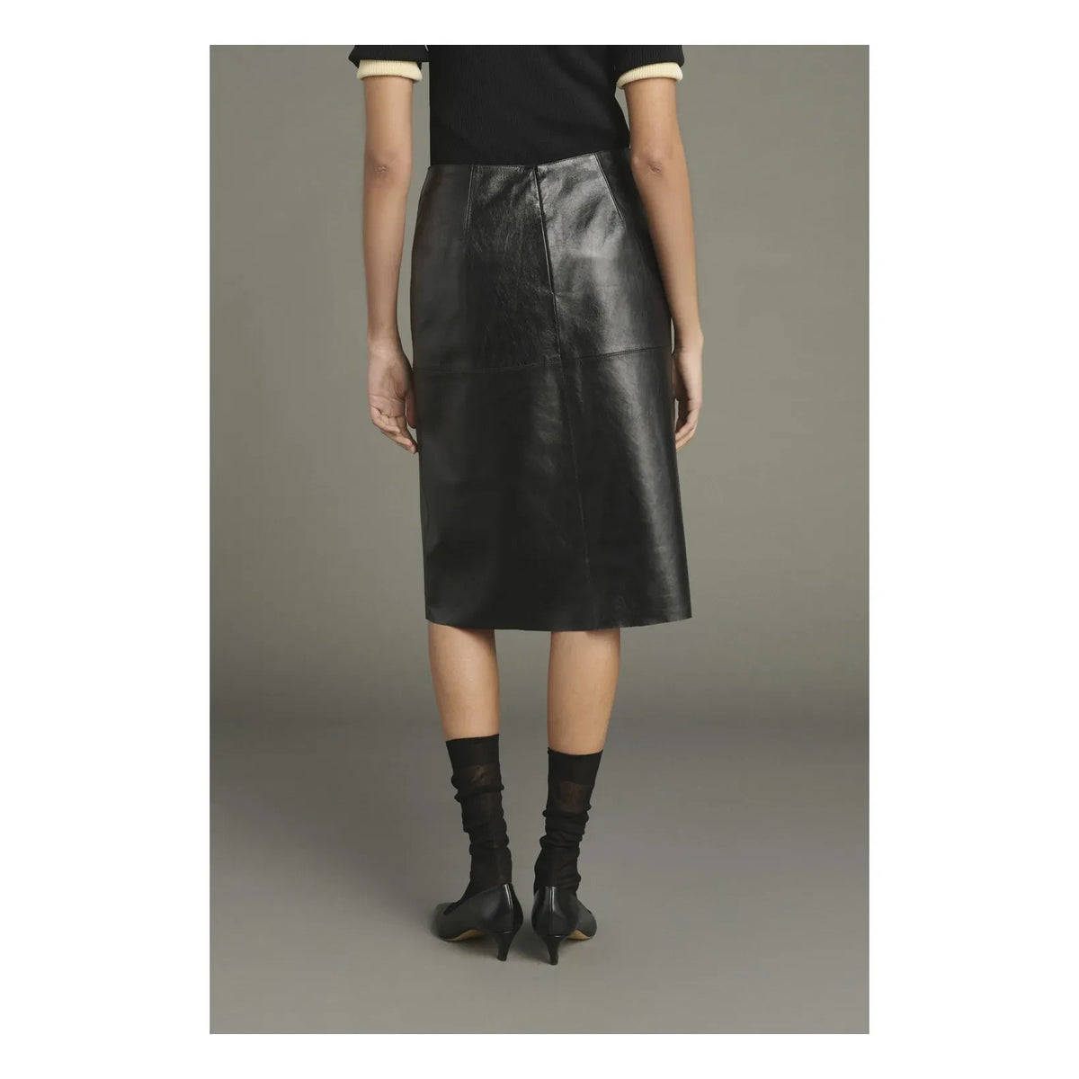 Soeur - Gwen skirt Lambskin | Black