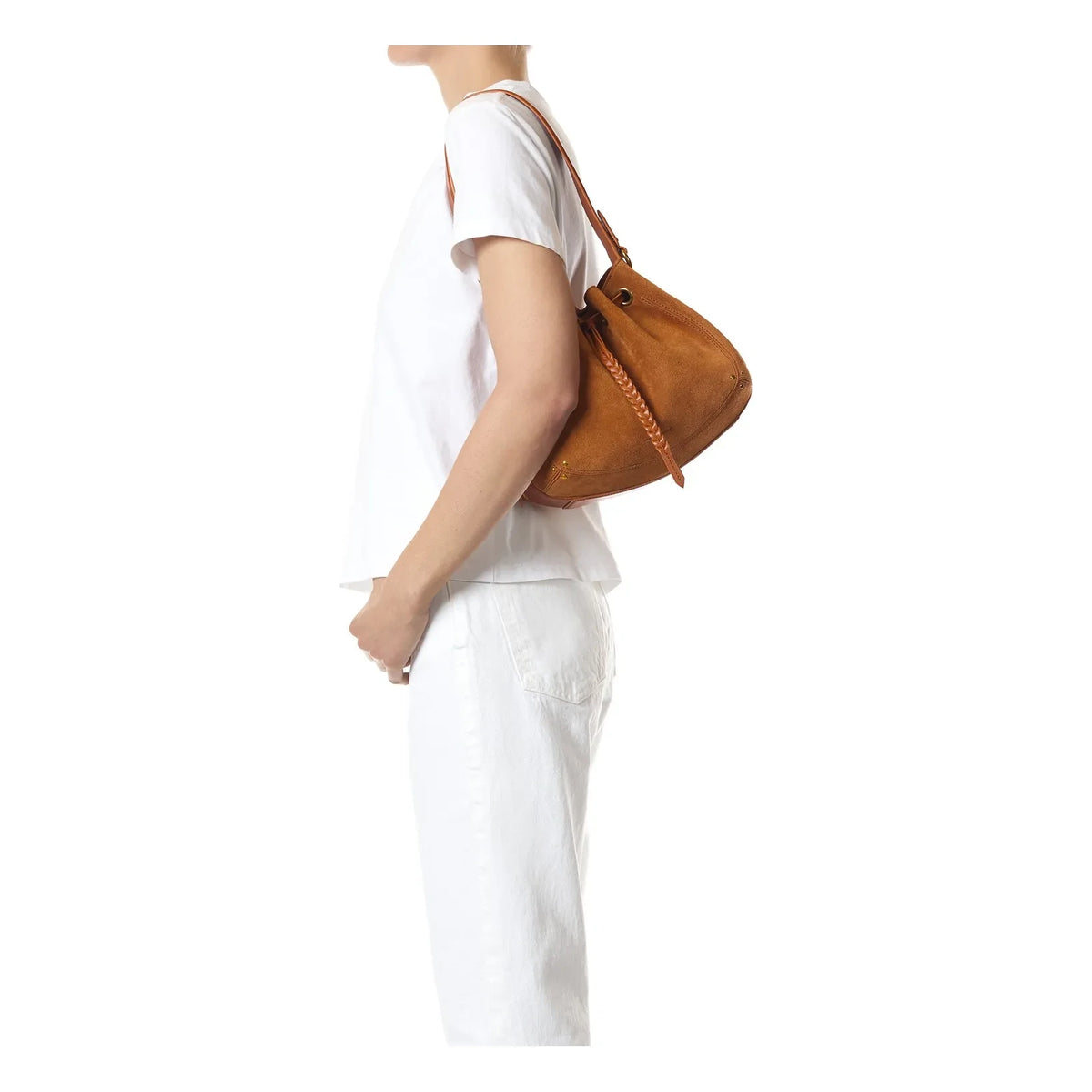 Jérôme Dreyfuss - Andy Croute Velours bag | Caramel