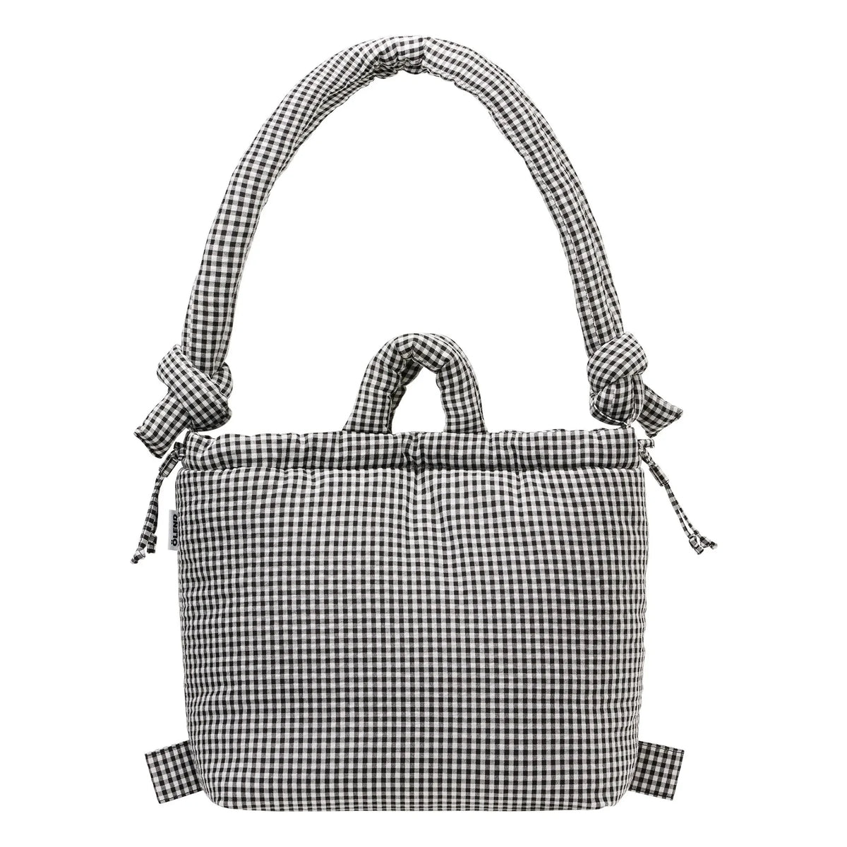 Olend - Ona Soft Vichy Bag | Black