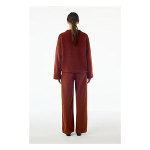 BELLEPIECE - Kipling Baby Alpaca Sweater | Rust Orange