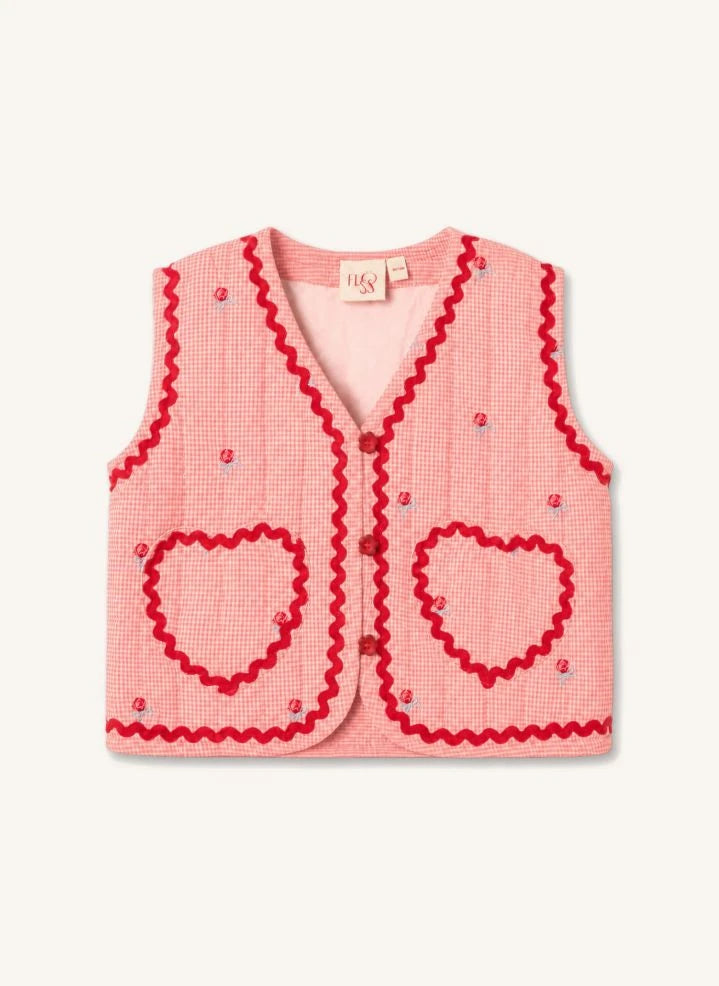 Flöss - Sonja Sleeveless Cardigan | Pink