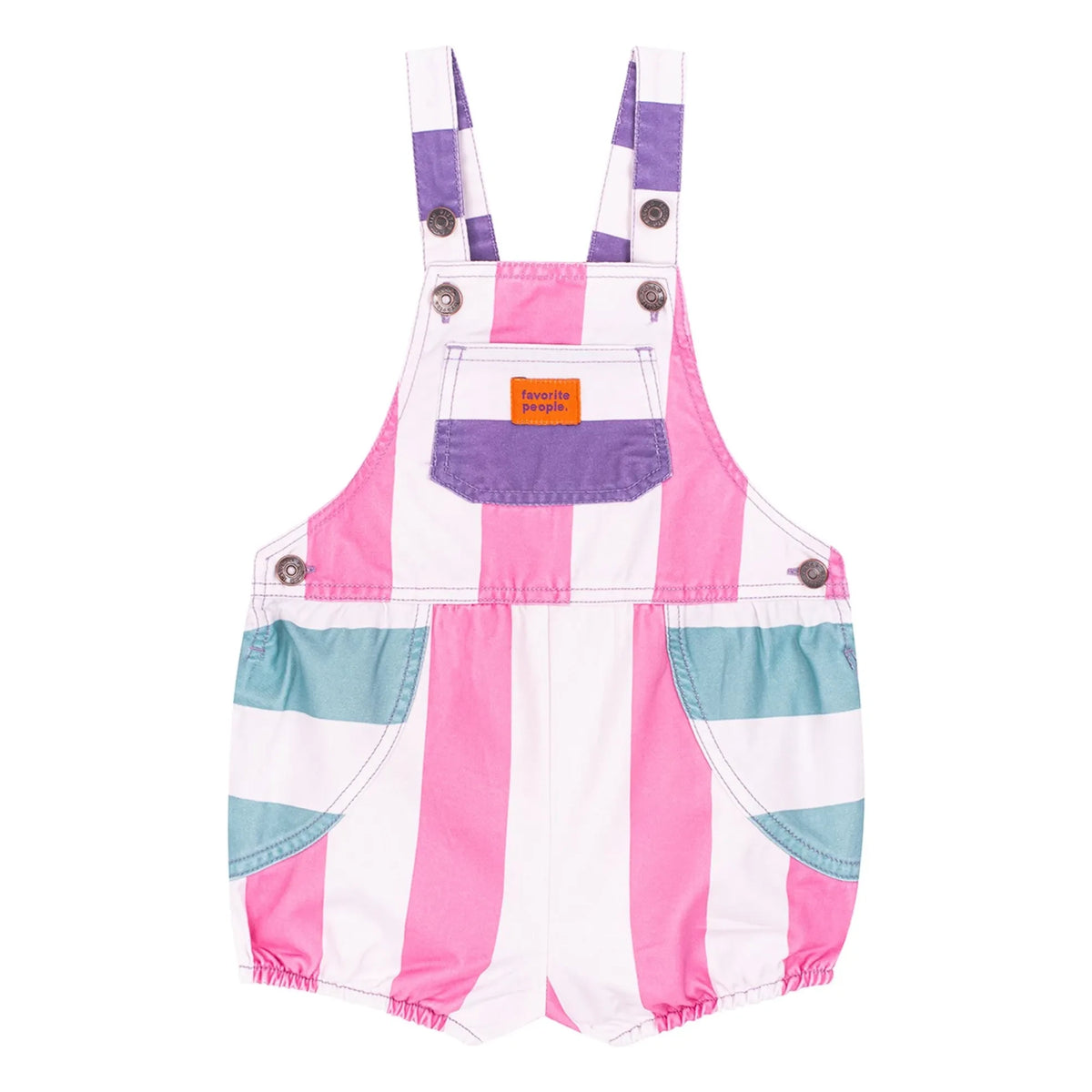 Favorite People - Amore Striped Romper | Pink