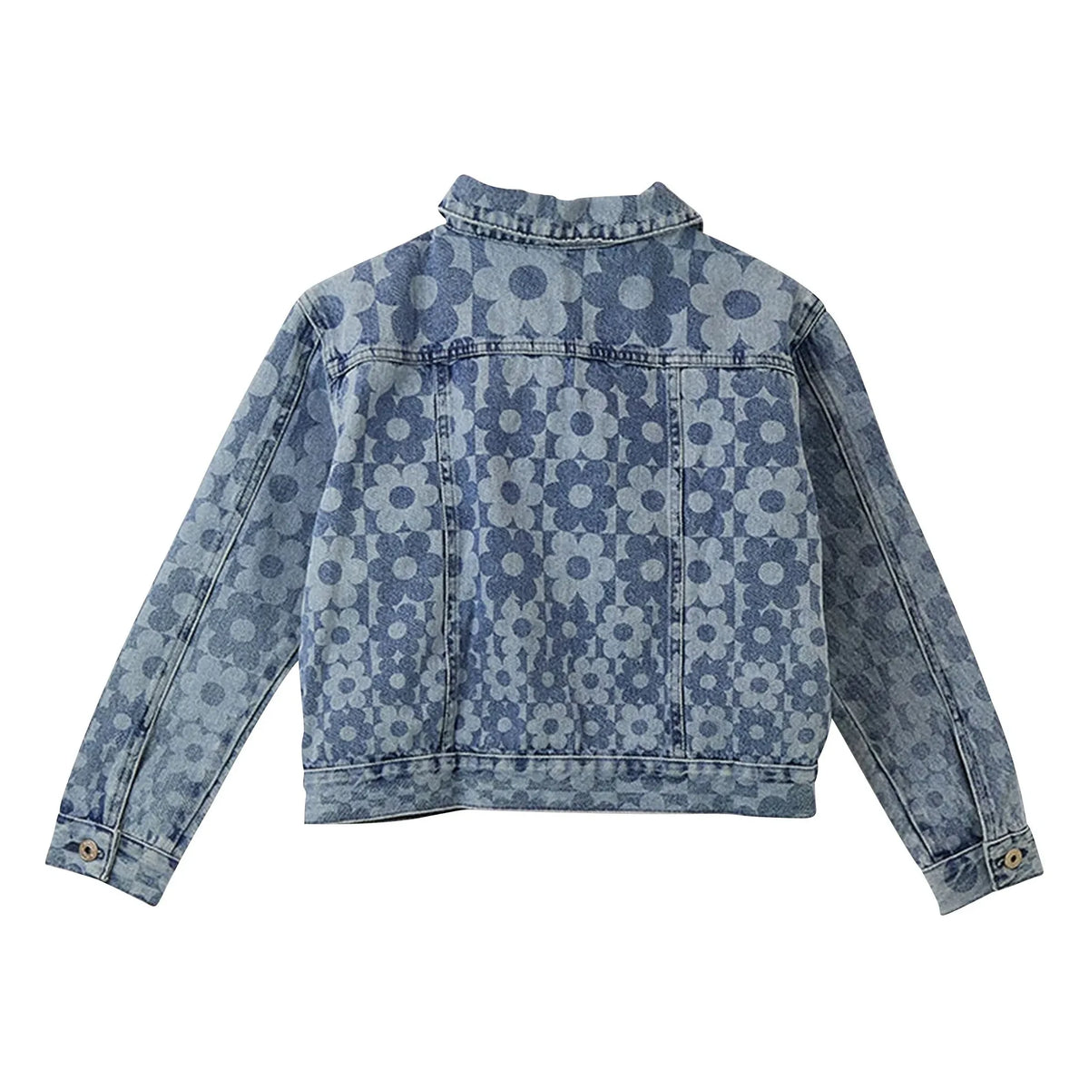 Fabula - Floral Denim Jacket | Light Blue