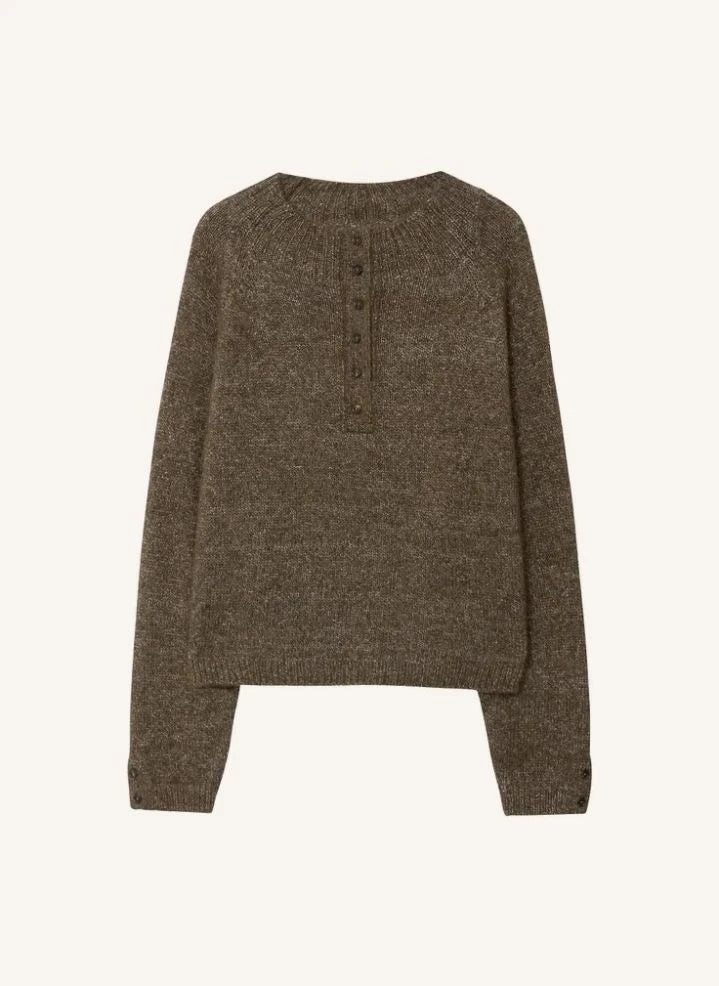 Cordera - Merino wool and organic cotton sweater | Brown