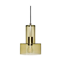 Hübsch - Ripple glass pendant lamp | Green