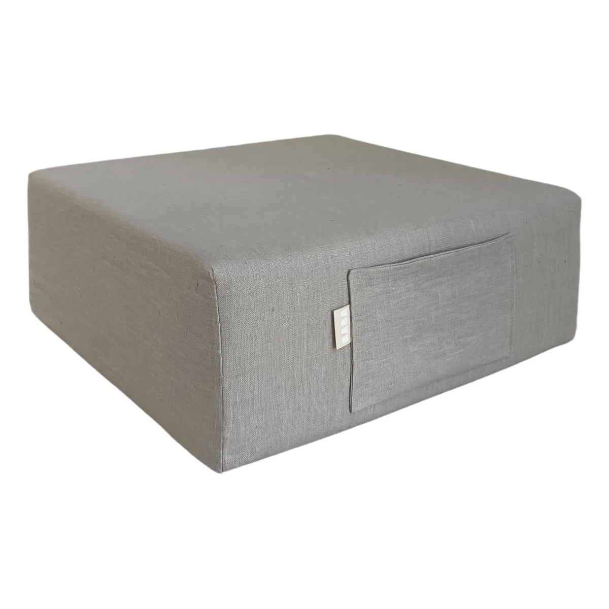 Maison BABA - BABA Washed Linen Pouf | Grey