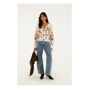 Farm Rio - Rural Wool Cardigan | Ecru