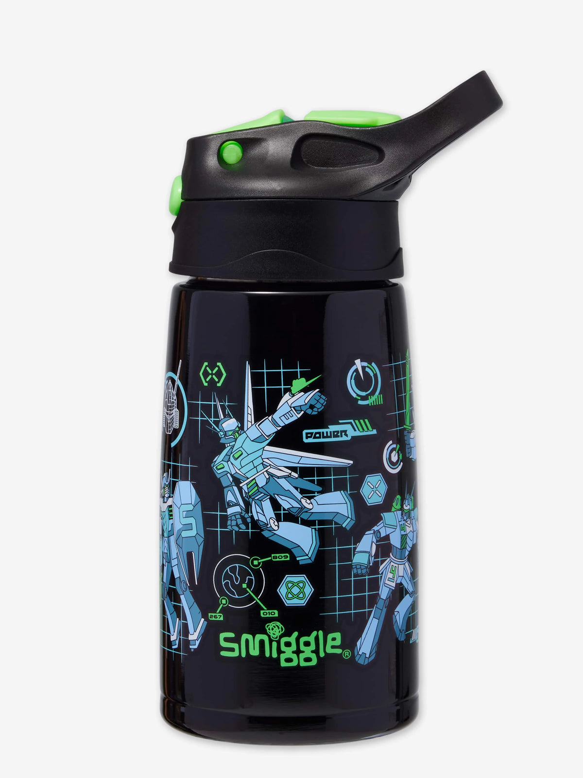 Smiggle - Weekend 400ML Hidden Straw Stainless Steel Bottle