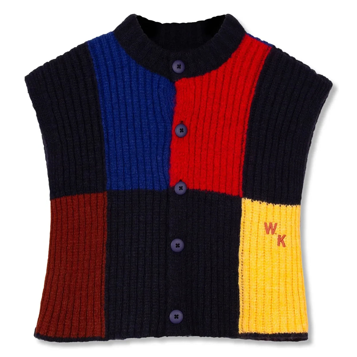 Wynken - Sleeveless Ribbed Sweater | Black