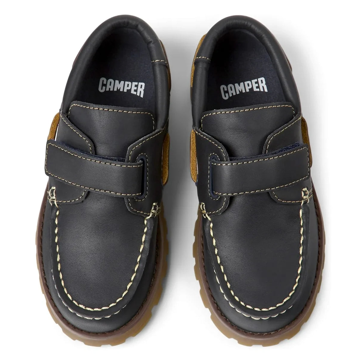Camper - Compass Scratch Boat Shoes | Dark Blue