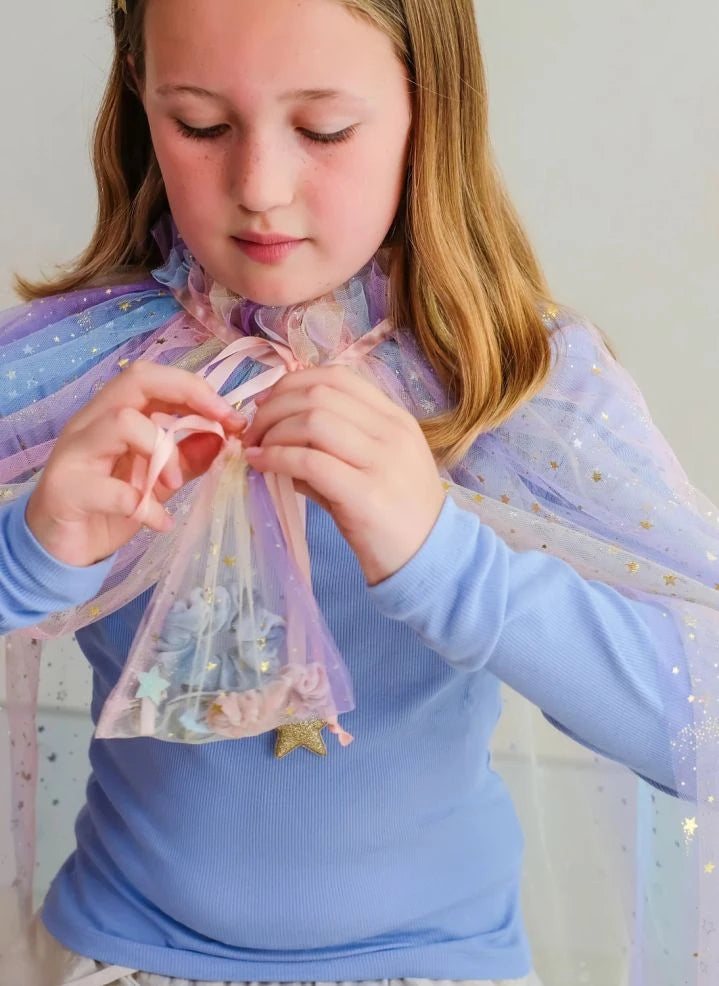 Mimi & Lula - Dreamy scrunchie and hair clip pouch | Pale blue