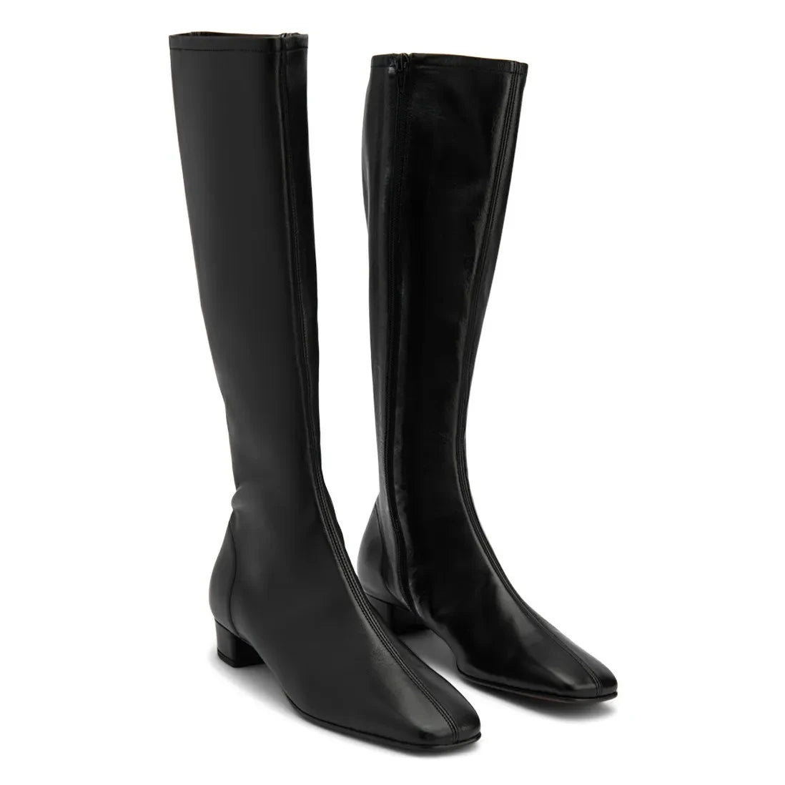 BY FAR - Edie Leather Boots | Black