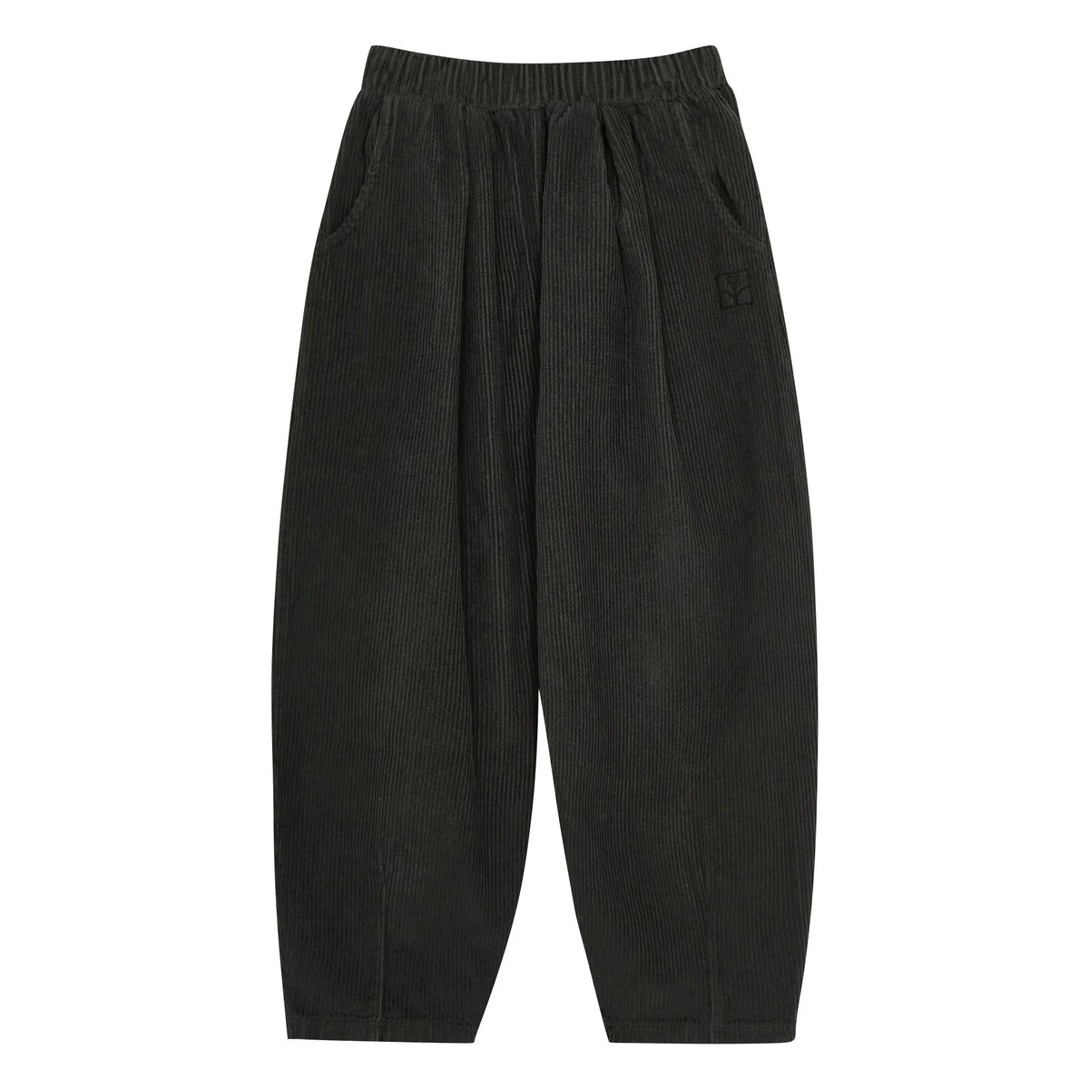 The Campamento - Logo Velvet Trousers | Charcoal Grey