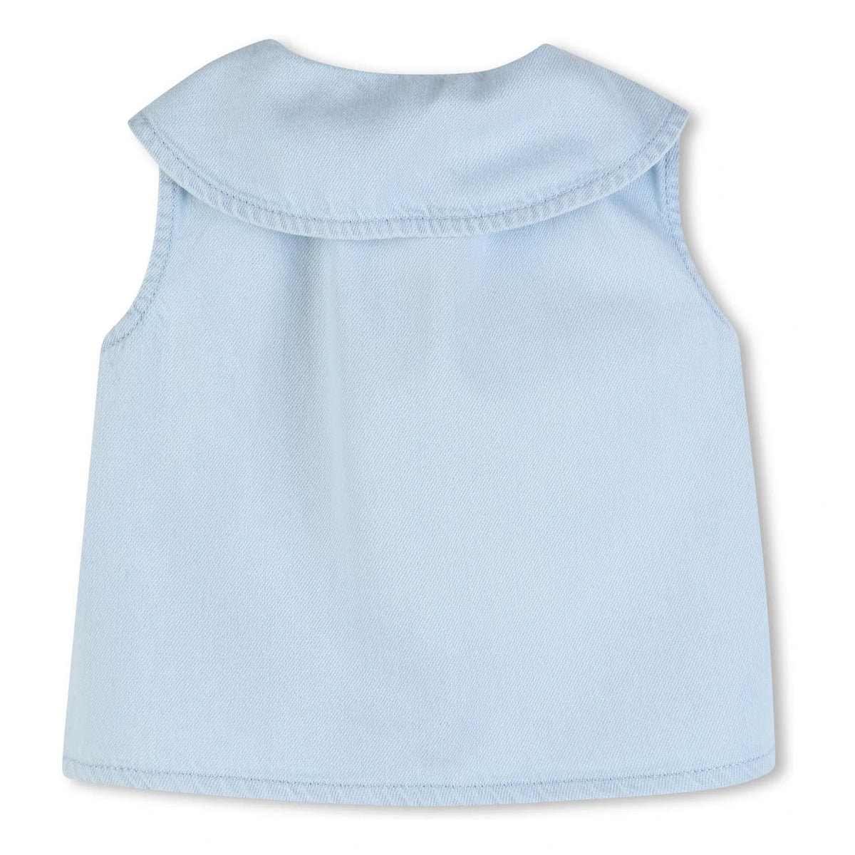 Chloé - Embroidered Denim Top | Blue