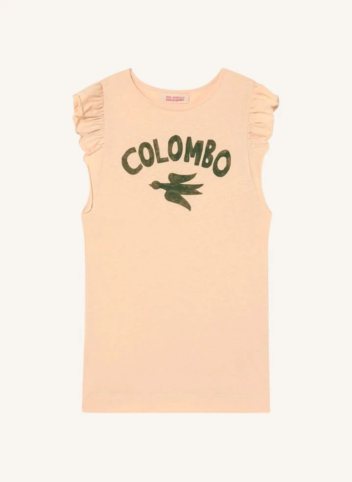 The Animals Observatory - Colombo Fly Tank Top | Peach
