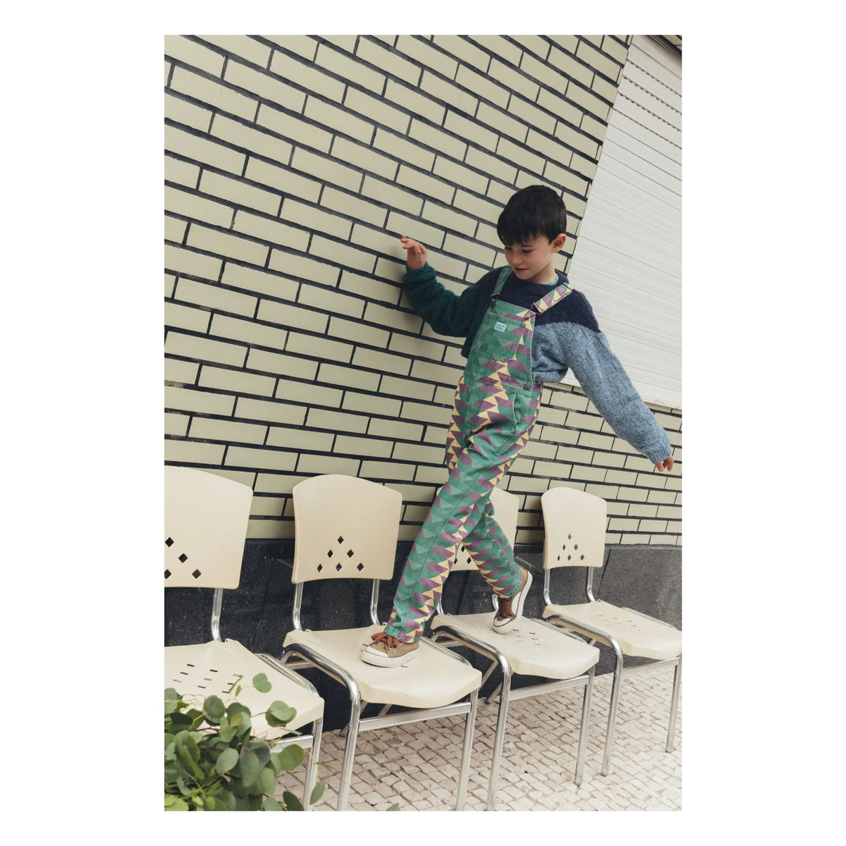 Favorite People - Band Losanges dungaree | Green