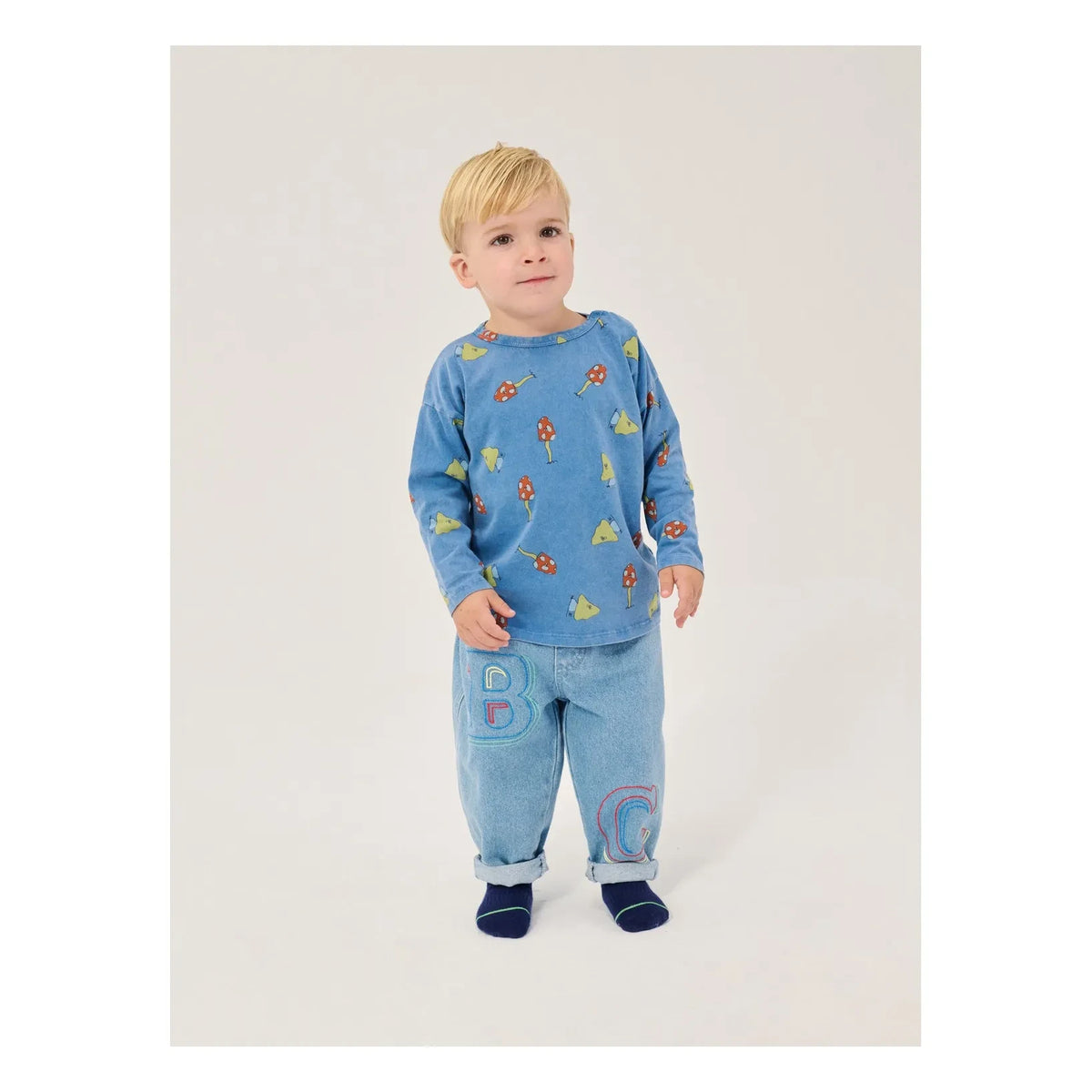 Bobo Choses - Organic Cotton Mushroom T-Shirt | Blue