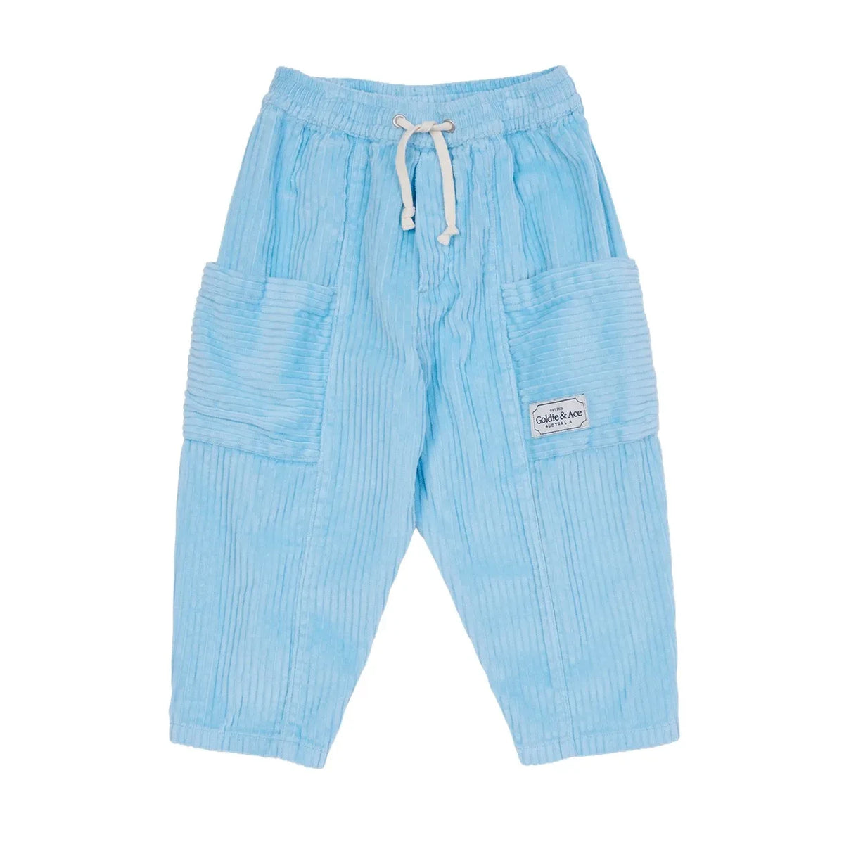Goldie + Ace - Velvet Pants - Smallable Exclusive Product | Light Blue