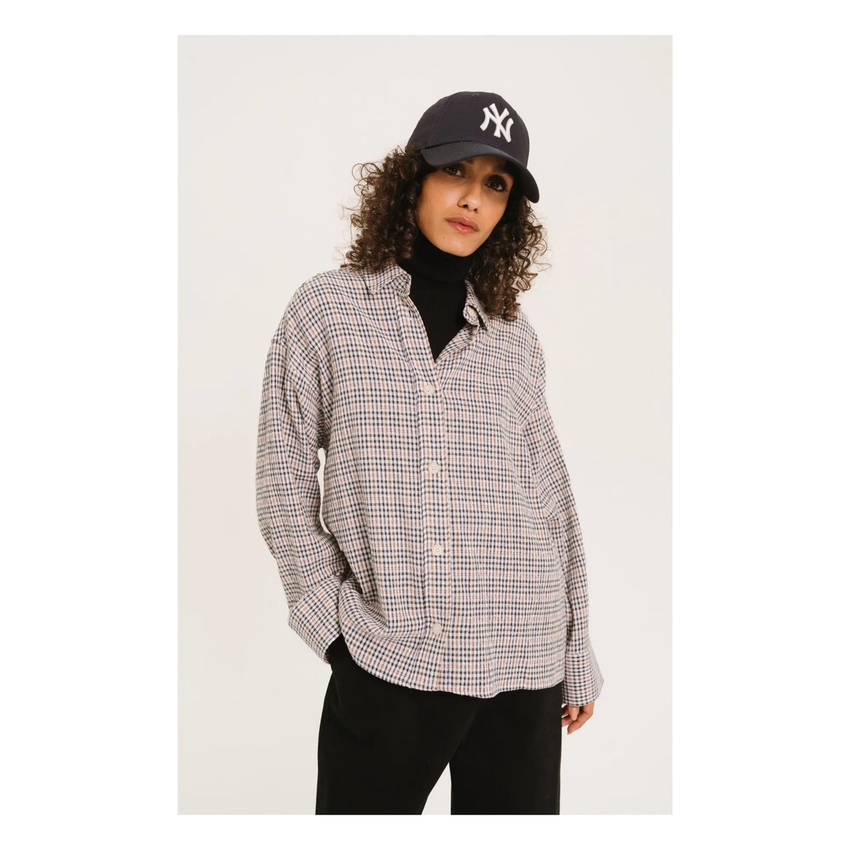 Sacrécoeur - Linetta Cotton Striped Shirt | Gray