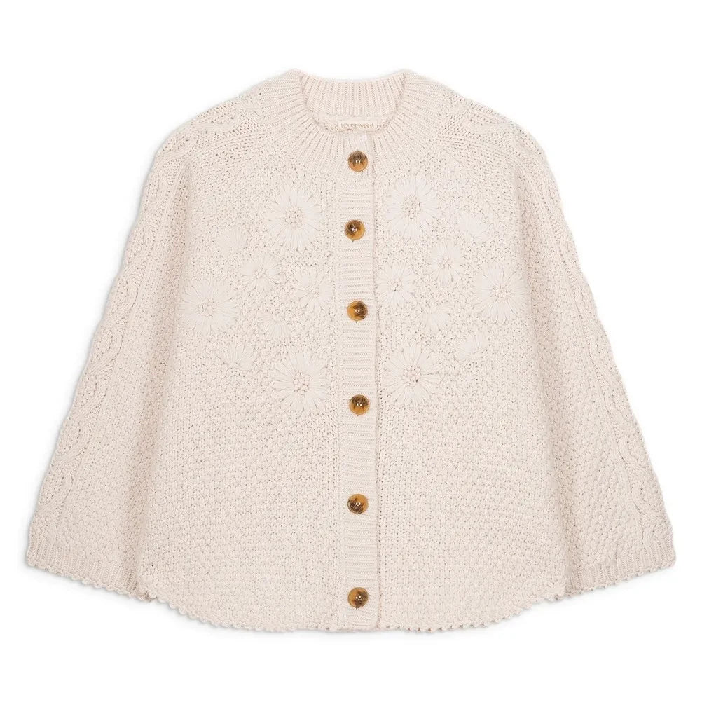 Louise Misha - Khallane Wool Cape | Cream