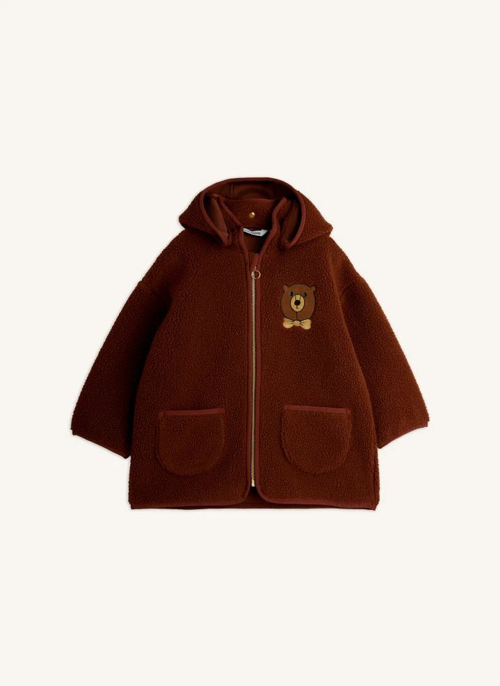 Mini Rodini - Sherpa Bear Jacket | Brown