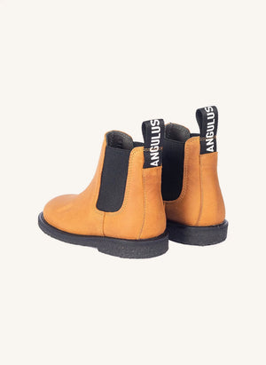 Angulus - Belted Chelsea Boots | Caramel